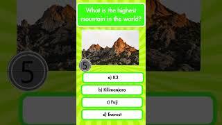 What is the highest mountain in the world