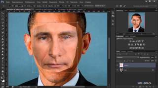 Как заменить лицо в Фотошопе CS5, CS6