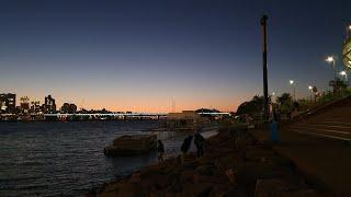Hangang River Park in Ttuskseom Seoul | Night Walk Beautiful Sunset 