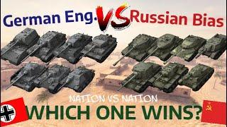 Russian Bias vs German Engineering (NATION VS NATION) | WOT BLITZ