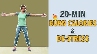 20-Min Walking Exercise To Burn Calories & Conquer Stress