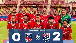 Highlights Women's International Match || THAILAND 2 - 0 NEPAL