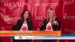 OLIVIA WILDE & EMMA STONE - COHOST RUN WALK FOR WOMEN - 2013