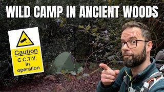 SOLO WILD CAMP IN ANCIENT WOODS | CCTV?! - Am I Being Watched??