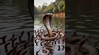 king Cobra  with his childrens #snake #natureocean