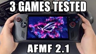 ROG Ally X Performance: AFMF 2.1 Tested Across 3 Games!