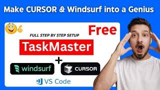 Taskmaster + Cline, RooCode, Windsurf & Cursor : 20X Lesser Errors & Better Workflow For AI Coding