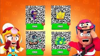 FREE GIFTS QR CODE! SPONJEBON UPDATE BRAWL STARS!!