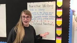 Intro to Fictional Narrative Writing