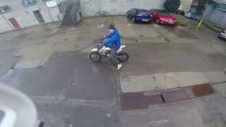 DJI Phantom 2 Drone + GoPro Hero 3 Black Edition : First Video Jamie Motorbike @ 3000rpm