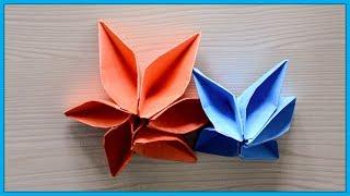 How To Make Paper Flowers || Easy Origami Flowers for Beginners