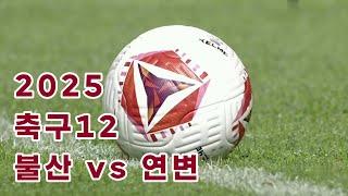【연변축구】12 불산팀 vs 연변팀 2025년 열두번째 원정경기