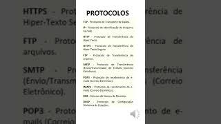 Protocolos de Comunicação - Protocolo TCP IP | Noções de Informática para Concursos 2023 / 2024.