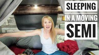 Creating the best SLEEP ENVIRONMENT for TEAM TRUCK DRIVERS | Living in a semi truck