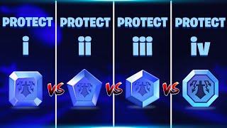 Max Protect 1 Vs 2 Vs 3 Vs 4 in Bedwars! | Blockman Go Bedwars