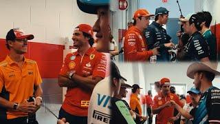 All F1 Drivers chilling together in Drivers Parade |  #USGP Paddock Behind the scenes