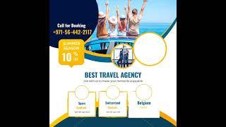 Tour Travel Agency Flyer | ALRahila Tours LLC | Travel The World With US |