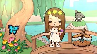 Toca Boca summer cottagecore routine  II  Toca life world 