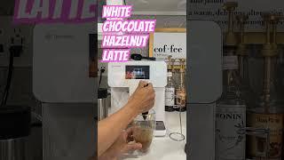 White Chocolate Hazelnut Latte #choczero #keto #late #lowcarb #lowcalorie #latte #terrakaffe #tk01