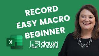 Microsoft Excel Record an Easy Macro - Beginners