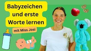 Babyzeichen und erste Worte lernen mit Miss Josi | Zeichensprache für Babys | Lernen für Kleine