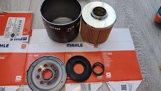 Распил масляного фильтра MAHLE OC988 (China). Аналог MANN W712/83