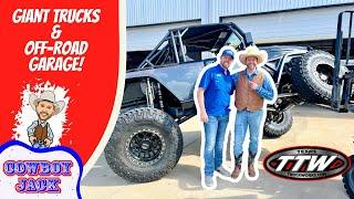 Giant Trucks and Offroad Garage for Kids | Cowboy Jack for Trucks