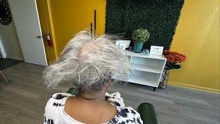 Dry brittle natural hair repair | Work with me LIVE