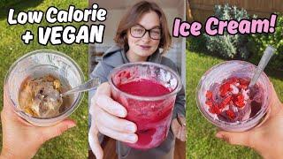 3 Ninja Creami VEGAN Recipes! LOW CALORIE DESSERTS!!