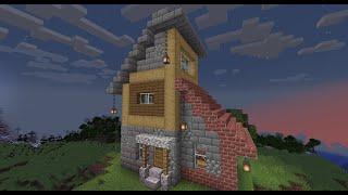 [Minecraft]  Creative Building #15 || Home For Beginners ~ The Stone & Brick Hut ~