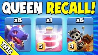 Queen Recall + Dragons = UNSTOPPABLE!!! TH16 Attack Strategy (Clash of Clans)