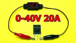 DIY Adjustable Voltage Regulator 40V - 20A High Power & Current