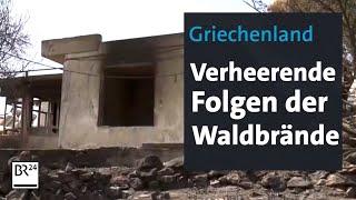 Griechenland: Verheerende Folgen der Waldbrände | BR24