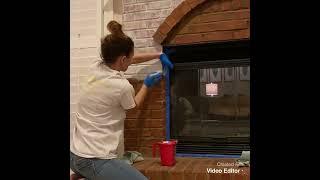 How to Whitewash a Fireplace