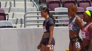 Keni Harrison wins 100m Hurdles at USATF Games