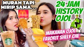 24 JAM MAKAN SESUAI HISTORY OJOL FOOD!! SPILL FAVORIT SHELY CHE..