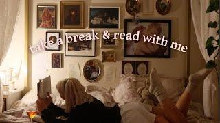 read with me / 30 mins reading with rain & classical music