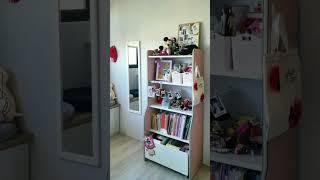 少女房收納整理改造  Girls' room storage and makeover before & after.