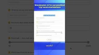 Trip Recommendations | Using A.I. Personalized Bot and WonderPlan