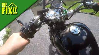 How To "Bump" Start A Motorcycle AKA Push Start AKA Compression Start | The Fixit Shed