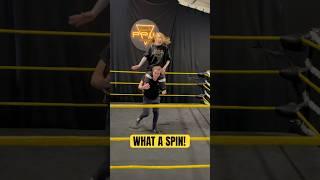 SPINNING BULLDOG?!  #wrestlemania #tna #wwe #aew #ppw #sheffield #dog #strongwoman #wow #amazing