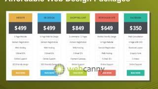 Affordable Web Design Packages | Cheap Website Package | Affordable Shopping Cart Package