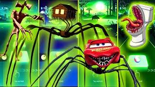  Tiles Hop: SIREN HEAD SOUND vs SPIDER HOUSE HEAD vs LIGHTNING McQUEEN EATER vs TOILET MONSTER