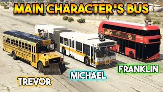 GTA 5 : FRANKLIN VS MICHAEL VS TREVOR (WHICH IS BEST BUS?)