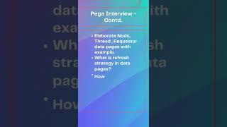 Pega Interview - Data pages #whatispega #datapage #interview #csa