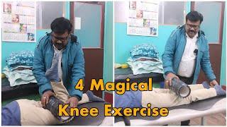 4 megical exercise of knee , osteoarthritis, petala femoral syndrome,