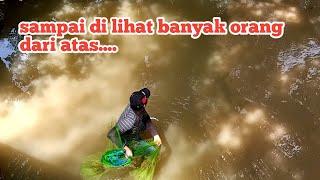 DETIK² MENEGANGKAN....jala ikan di gorong² dapat banyak ikan || ikhtiar mancing im