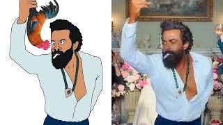 Abrar's Entry Jamal Kudu Full Video drawing meme | part 2 | Animal Movie | Bobby Deol | Ranbir K