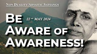 678. Bhagavan Ramana Satsang - Be aware of Awareness!