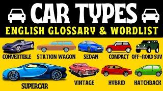 Car Types in English with Descriptions | English Vocabulary | LearningEnglishPRO #learnenglish